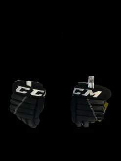 Used CCM T4R Youth Gloves Black 8"