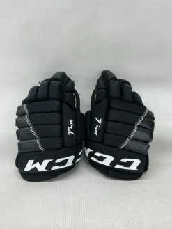 Used CCM T4R Youth Gloves Black 9"