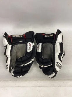 Used CCM U GLOVES Senior Gloves Black And White 15"