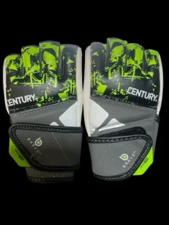 Used Century Martial Arts Gloves Black And Green SM