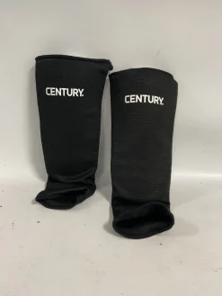 Used Century Martial Arts Shin Pads Black SM