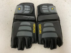 Used Century Martial Arts Gloves Black And Grey L/XL