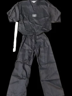 Used Century TKD YTH LARGE GI SET Martial Arts Black LG