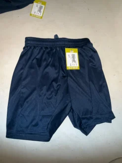 Used CHALLENGER TEAMWORK Soccer Shorts Yth Navy Blue LG