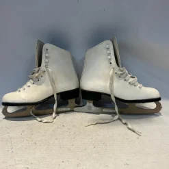 Used Champion Sports SKATES Girls Figure Skate White Junior 02