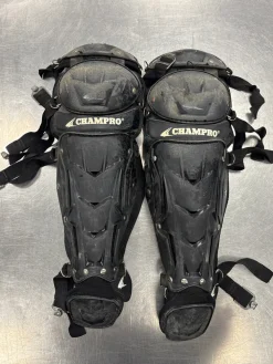 Used Champro CG111B Catchers Leg Guards Black T-Ball