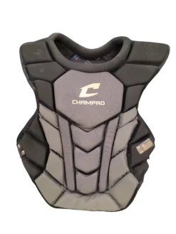 Used Champro CHEST PROTECTOR Catchers Chest Protector Black Intermed