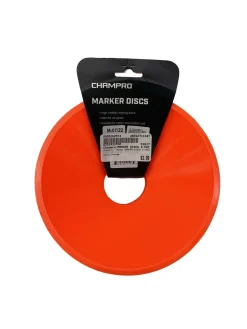 Used Champro MARKER DISCS 4 PACK Soccer Field Marker Orange