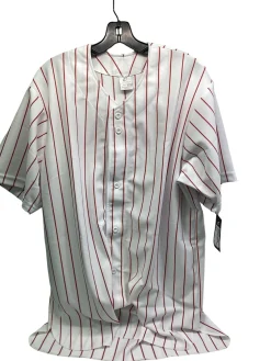 Used Champro PIN STRIPE JERSEY BB/SB Jersey Cardinal And White XL