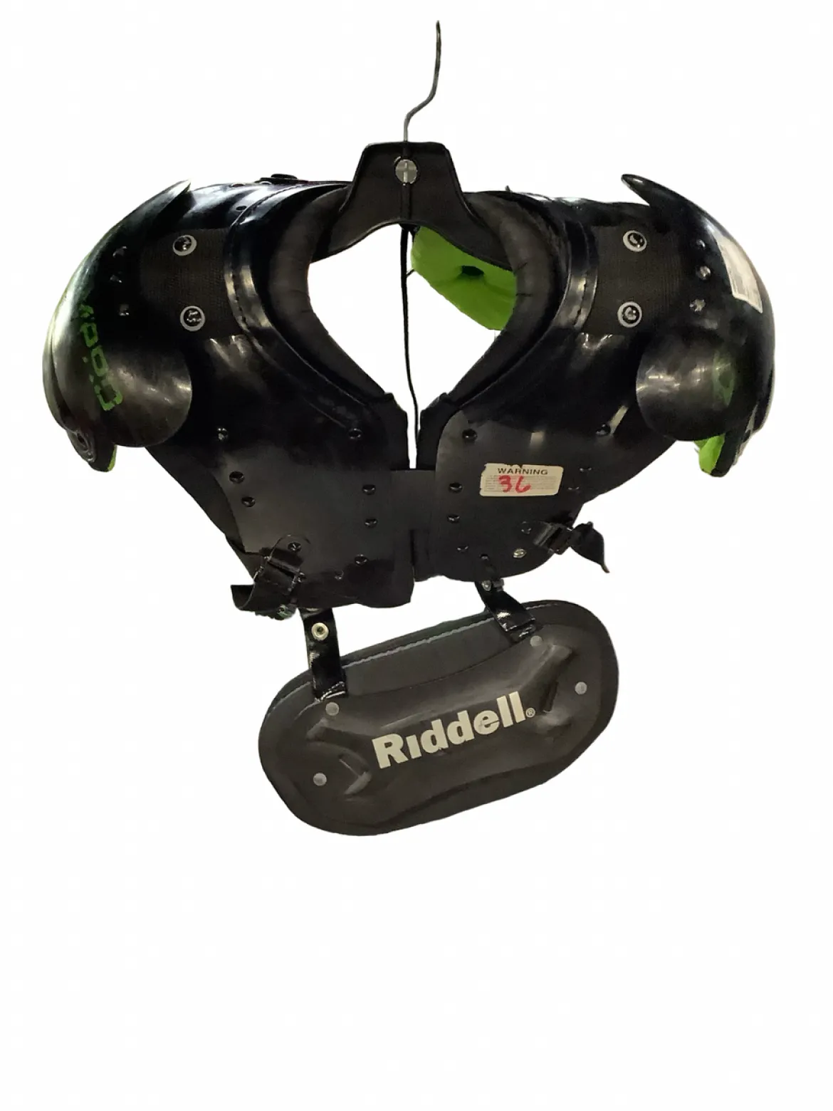Used Champro SCORPION FB Shoulder Pads Black MD