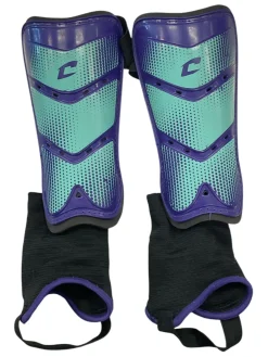 Used Champro Soccer Shin Guards Junior Purple MD