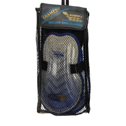 Used Champro Soccer Shin Guards Adult Royal Blue MD