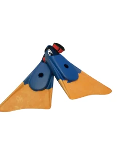 Used Churchill Underwater Fins Yellow And Royal Blue XL