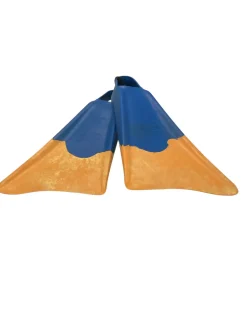 Used Churchill Underwater Fins Yellow And Royal Blue XL