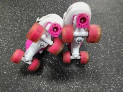 Used CIFAISI Junior Roller Quad Skates Pink Adjustable