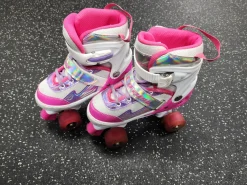 Used CIFAISI Junior Roller Quad Skates Pink Adjustable
