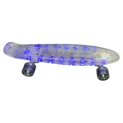 Used CIPTON LED LIGHT UP Complete Skateboard Clear Regular