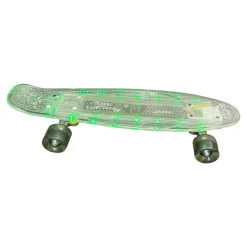Used CIPTON LED LIGHT UP Complete Skateboard Clear Regular