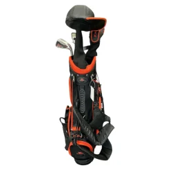 Used Cobra KING JR Jr Package Set RH Black And Orange 7 Piece