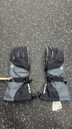 Used Columbia OMNI-TECH Outerwear Womens Gloves Black And Grey LG