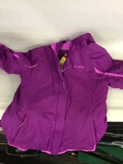 Used Columbia Outerwear Heavy Jacket Y Purple LG