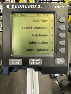 Used Concept 2 PM3 Rowing Machine