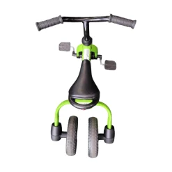 Used CONFIDENT PANDA 2 IN 1 KIDS BIKE Training Wheel Bike Boys Green 12"
