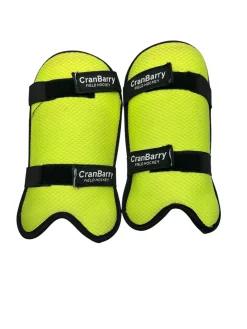 Used Cranbarry FIELD HOCKEY SHIN GUARD FH Shin Guards Yellow 9 1/2
