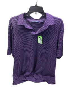 Used CUTTER AND BUCK PURPLE DRI-FIT GOLF POLO S.S. Golf Shirt M Purple LG