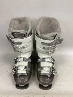 Used Dalbello ASPIRE 67 Womens DH Ski Boot White 240 MP - J06 - W07