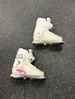 Used Dalbello GAIA 1 Girls DH Ski Boot White 185 MP - Y12