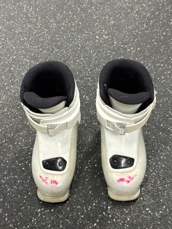 Used Dalbello GAIA 1 Girls DH Ski Boot White 185 MP - Y12