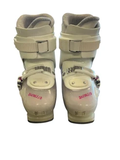 Used Dalbello GAIA Girls DH Ski Boot White 215 MP - J03