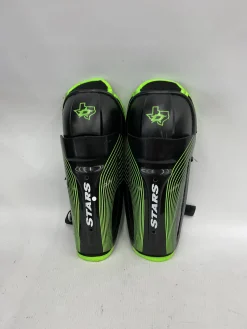 Used DALLAS STARS SHIN PAD 9IN Youth Shin Guards Black 9"