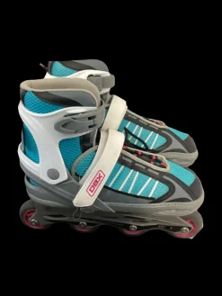 Used DBX ABEC 5 Senior Rec Fitness Skates Turquoise Adjustable