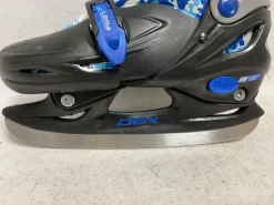 Used DBX ADJ 1-4 Boys Softboot Skate Black And Carolina Blue Adjustable
