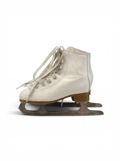 Used DBX CLASSIC SZ 1 Girls Figure Skate White Junior 01
