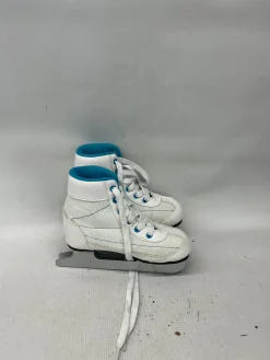 Used DBX DOUBLE RUNNER Double Runner Skate White And Carolina Blue Youth 11.0