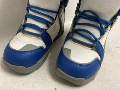 Used DC Shoes 303146 Mens Snowboard Boots White And Royal Blue Senior 11