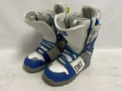 Used DC Shoes 303146 Mens Snowboard Boots White And Royal Blue Senior 11