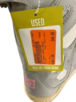 Used DC Shoes GIRLS SCOUT Girls Snowboard Boots Grey Junior 04