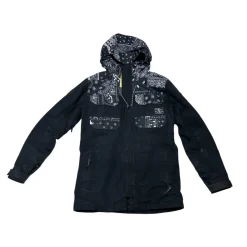 Used DC Shoes Outerwear Heavy Jacket Mens Black Medium