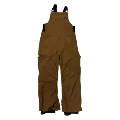Used DC Shoes Snow Bibs Mens Brown Large