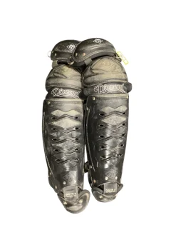 Used Diamond DLG-175 D Catchers Leg Guards Black Adult