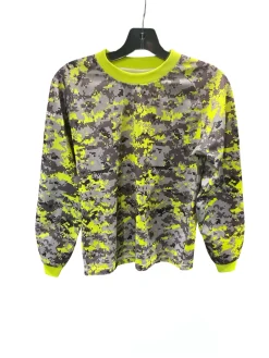 Used DIGITAL CAMO LONG SLEEVE Soccer Top Adt Black And Green LG