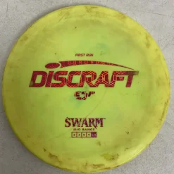 Used Discraft ESP SWARM Disc Golf Mid Range Yellow 175g