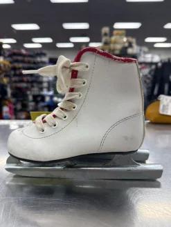 Used DOUBLE BLADE SKATE Double Runner Skate White Youth 09.0