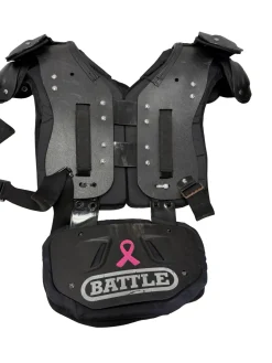 Used Douglas JP24 Junior Football Shoulder Pads Black XL 15-16