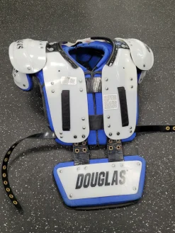 Used Douglas Z-25 FB Shoulder Pads White SM
