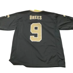 Used DREW BREES SAINTS JERSEY FB Top Youth Black LG